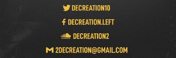 Decreation10's profile banner image