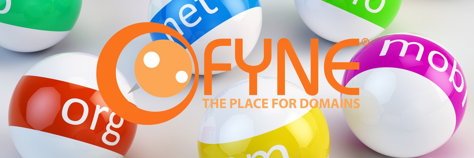 FYNE: The Place For Domains banner
