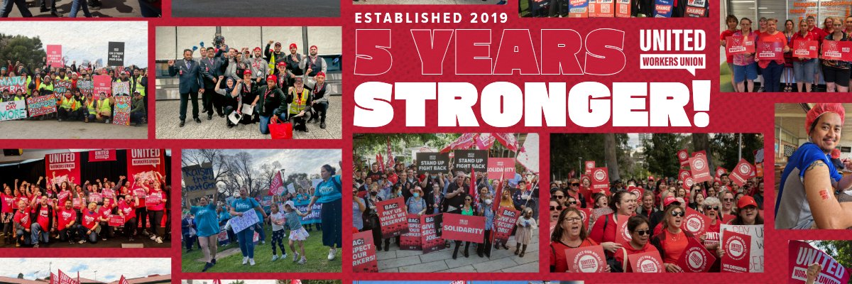 United Workers Union banner