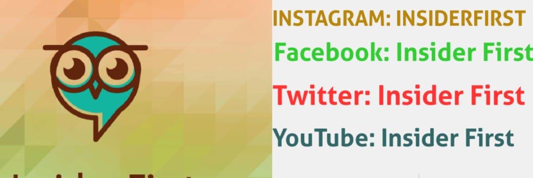 Insider First 𝕏 banner