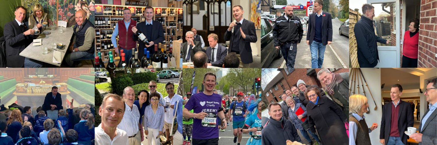 Sir Jeremy Hunt MP's banner