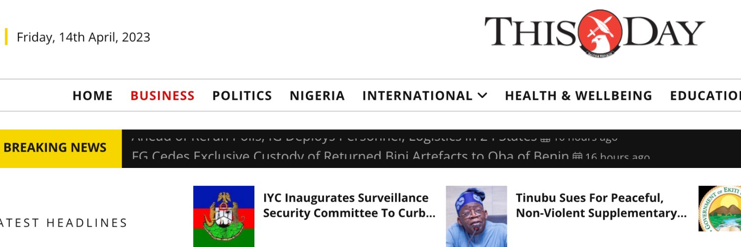 THISDAY LIVE's banner