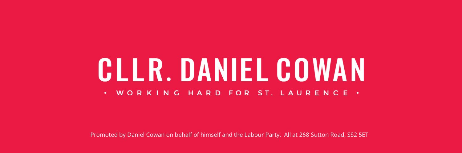 Cllr Daniel Cowan's banner