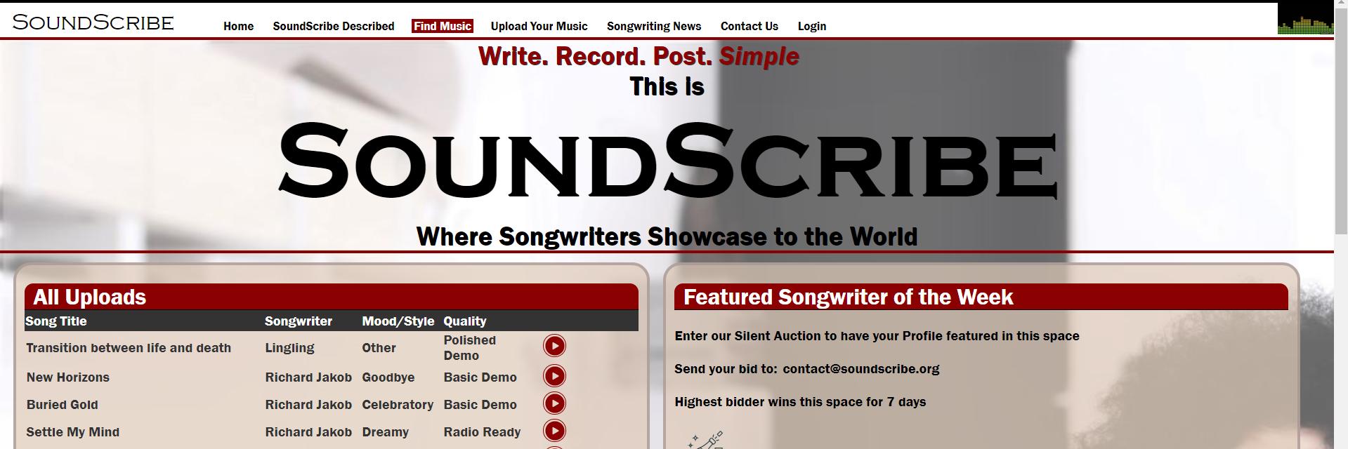 SoundScribe banner