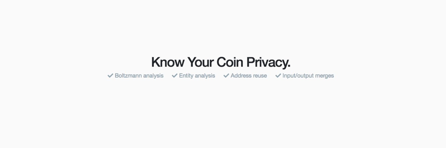 Know Your Coin Privacy #FreeSamourai banner