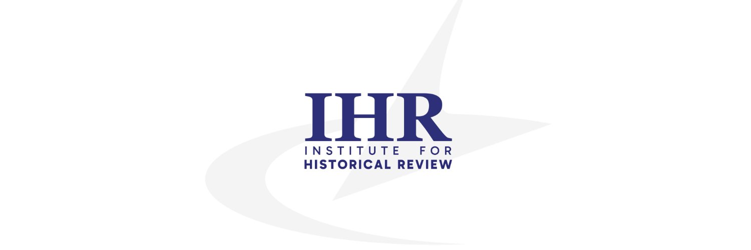 Institute for Historical Review's banner