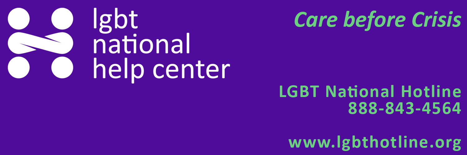 LGBT Nat'l Help Ctr. banner