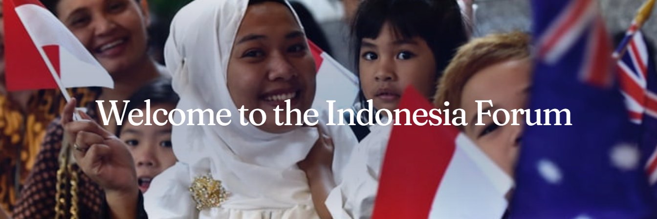 IndonesiaForum@Unimelb banner