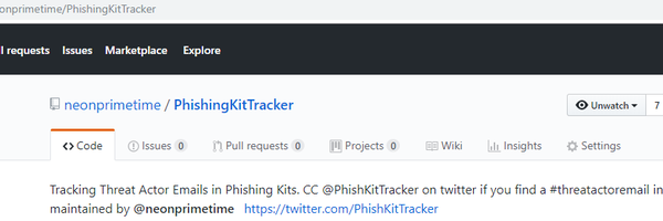 PhishKitTracker Profile Banner