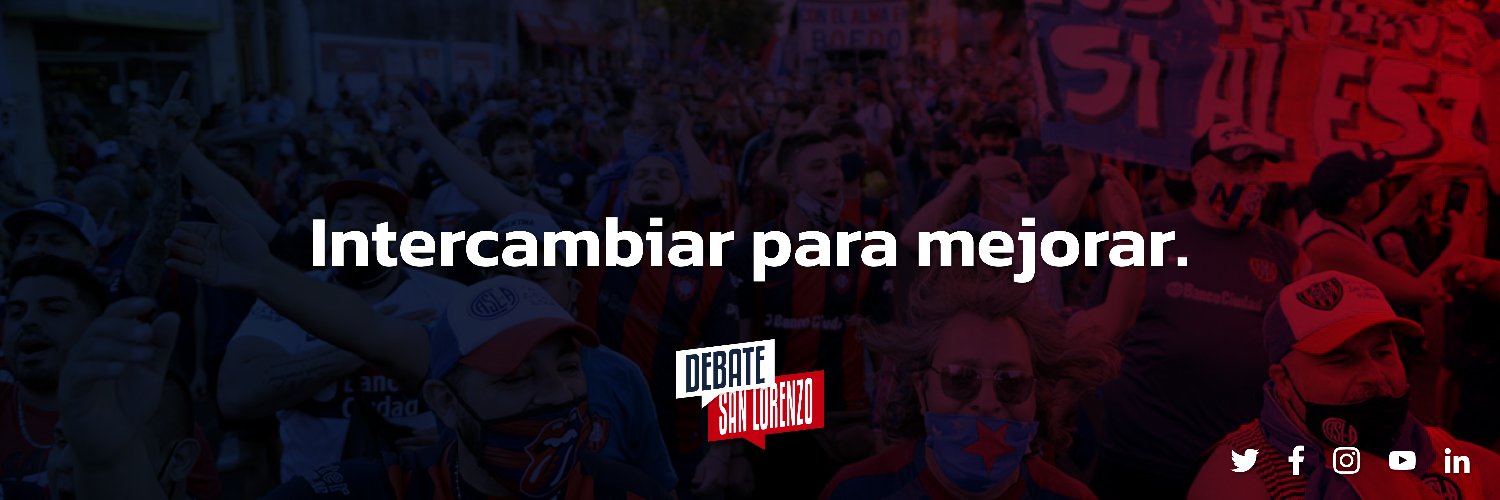 Debate San Lorenzo's banner