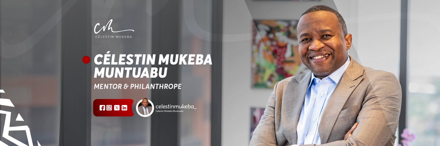 Célestin Mukeba's banner