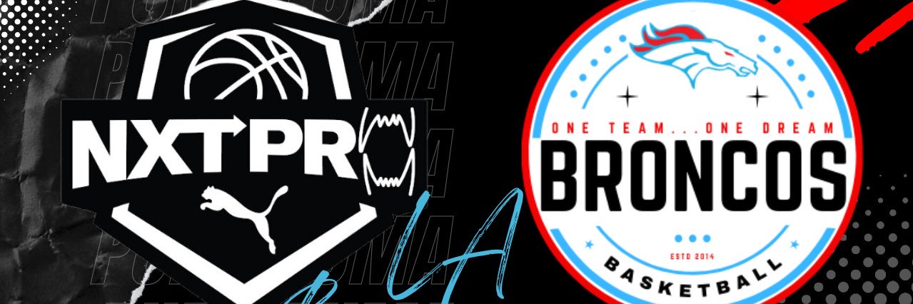 LA Broncos Basketball banner