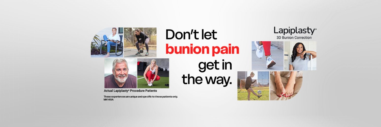 Lapiplasty® 3D Bunion Correction® banner