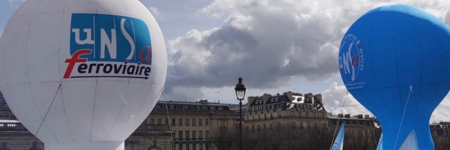 UNSA ferroviaire PRG banner
