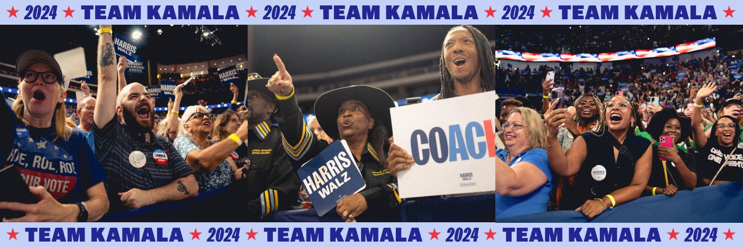 Official Team Kamala's banner