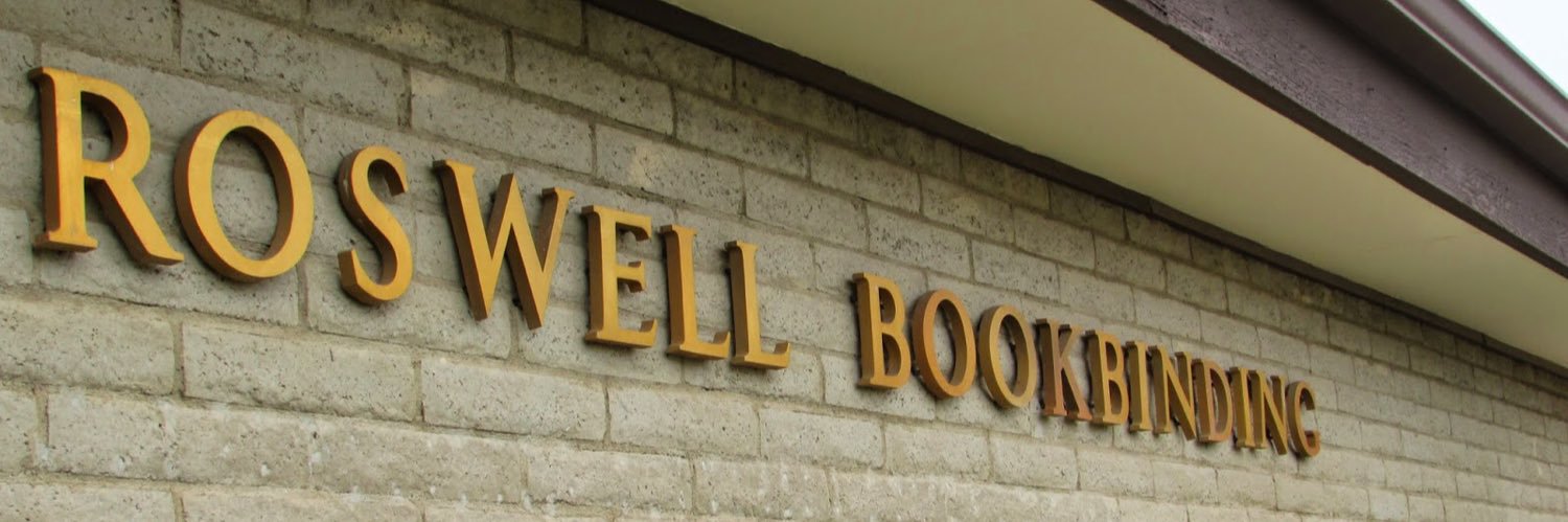 Roswell Bookbinding banner