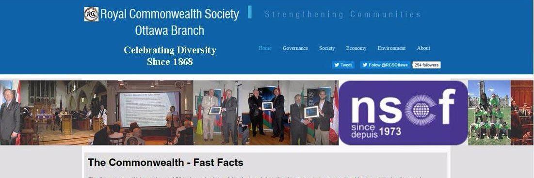 RCSOttawa - Royal Commonwealth Society banner