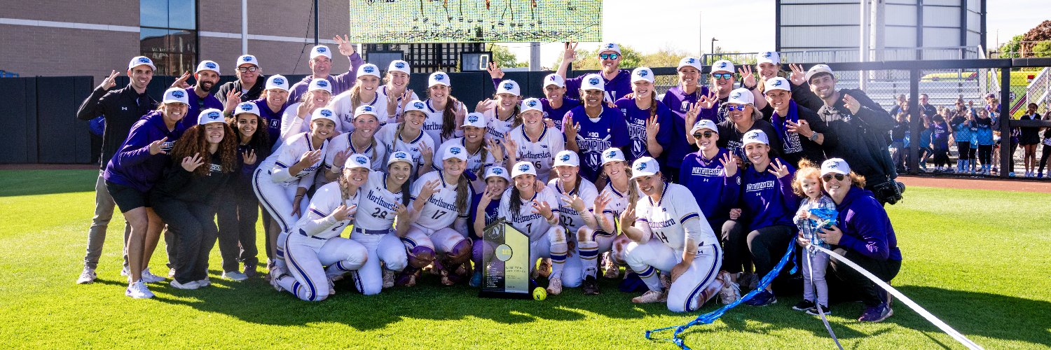 Northwestern Softball's banner