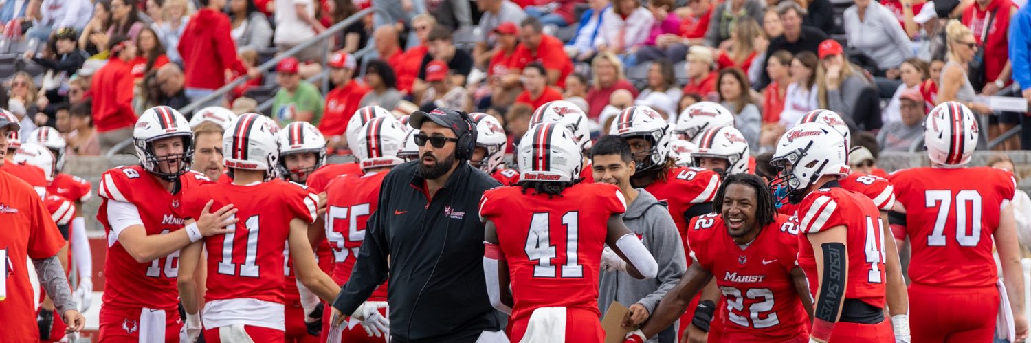 Marist Football's banner