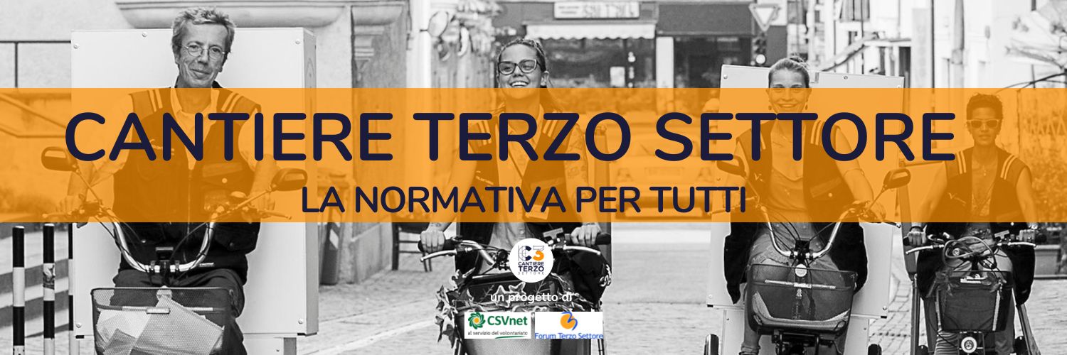 Cantiere terzo settore banner