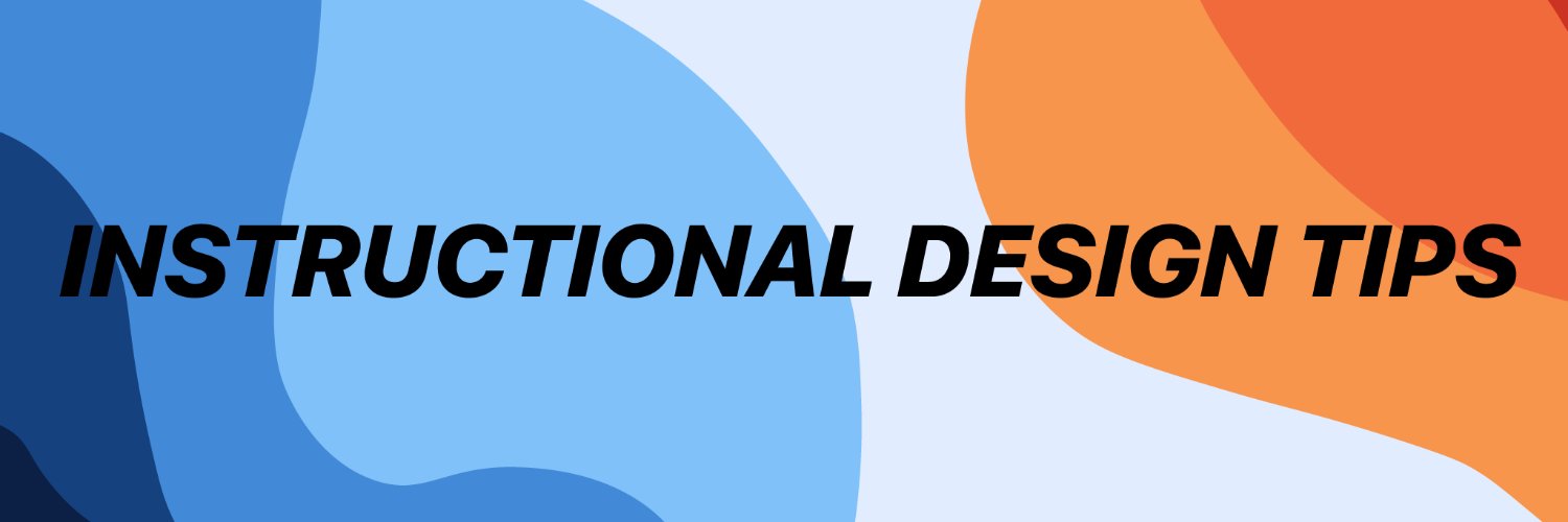 Instructional Design Tips banner