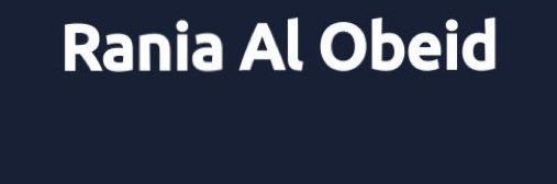 Rania Obeid banner