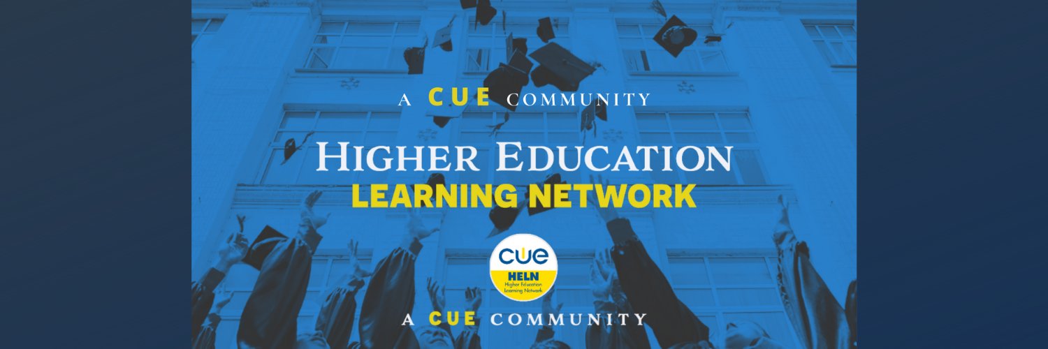 CUE Higher Ed Learning Network banner