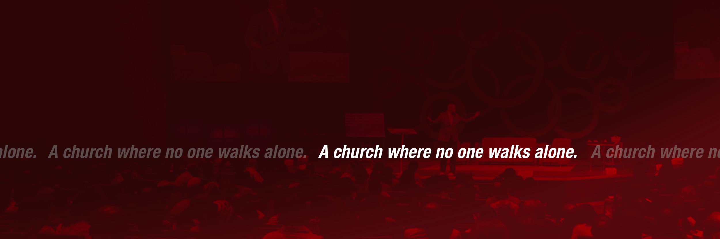 One Community Church banner