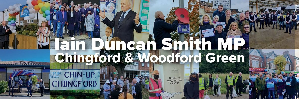 Iain Duncan Smith MP Chingford & Woodford Green's banner