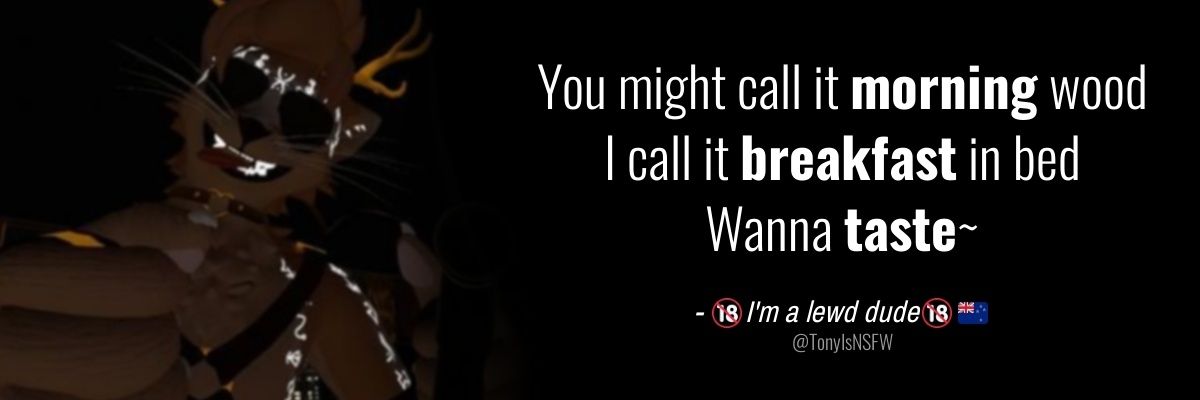 🔞I'm a lewd dude🔞🇳🇿 @ FurCoNZ banner