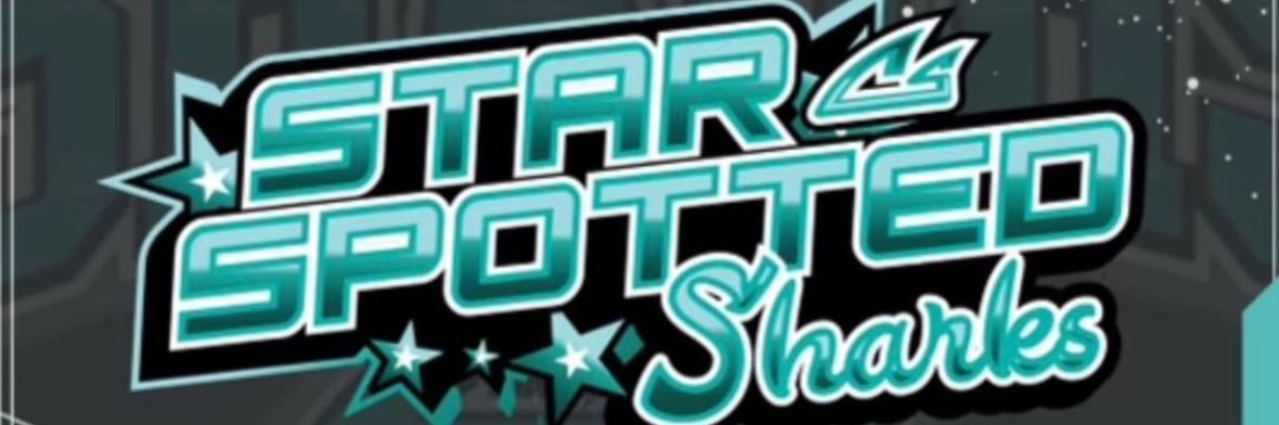 Cheer Sport Star Spotted Sharks banner