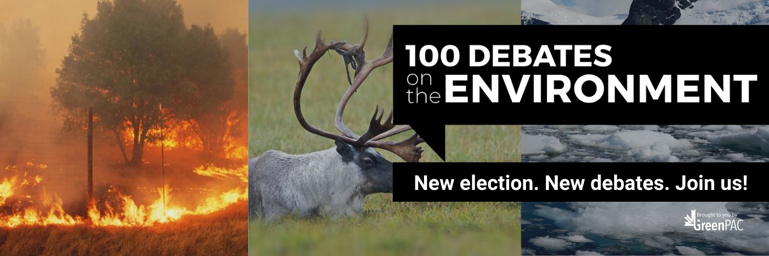 100 Debates on the Environment banner
