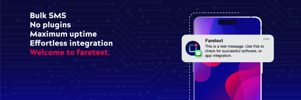 Faretext Profile Banner