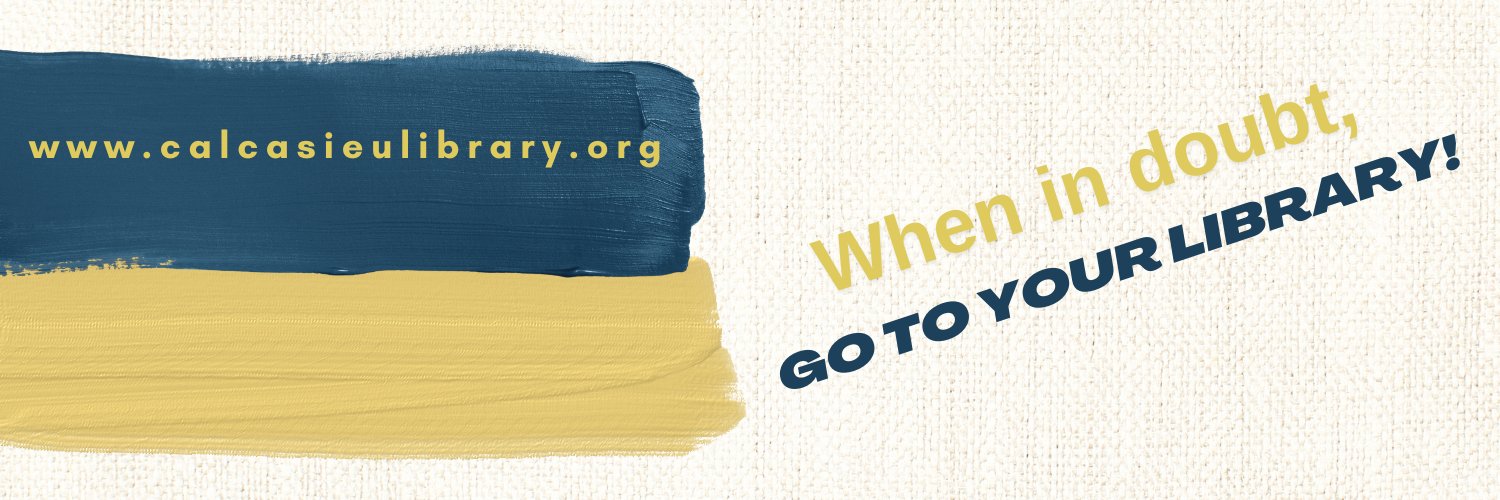 Calcasieu Parish Public Library banner