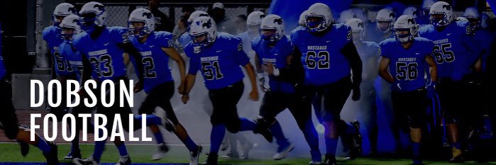 Dobson Mustangs Football's banner