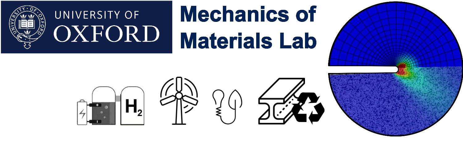 Mechanics of Materials Lab - University of Oxford's banner