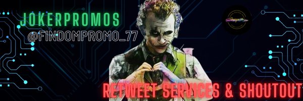 Jokerpromos Shoutouts & Promo🆓 Profile Banner