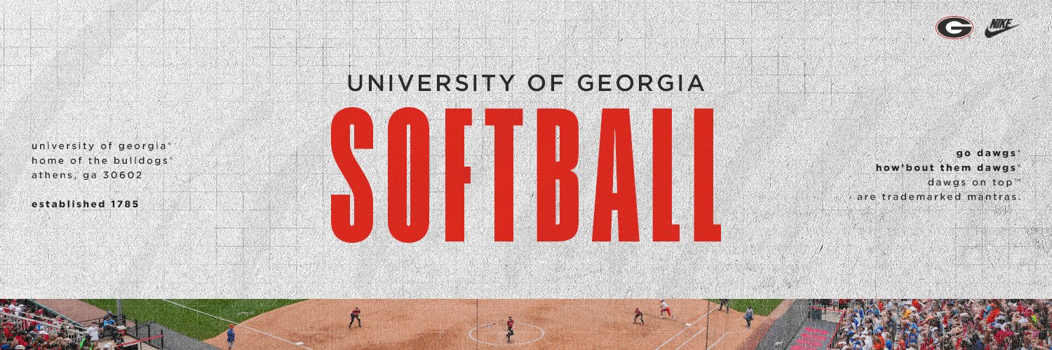 Georgia Softball's banner
