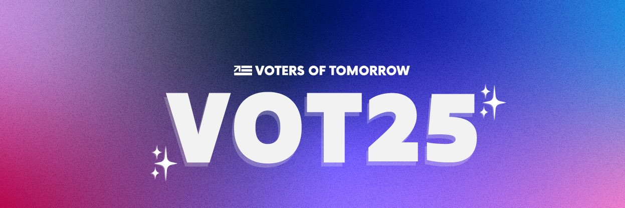 Voters of Tomorrow's banner