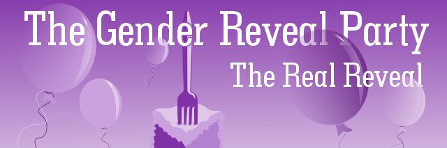The Gender Reveal Party banner