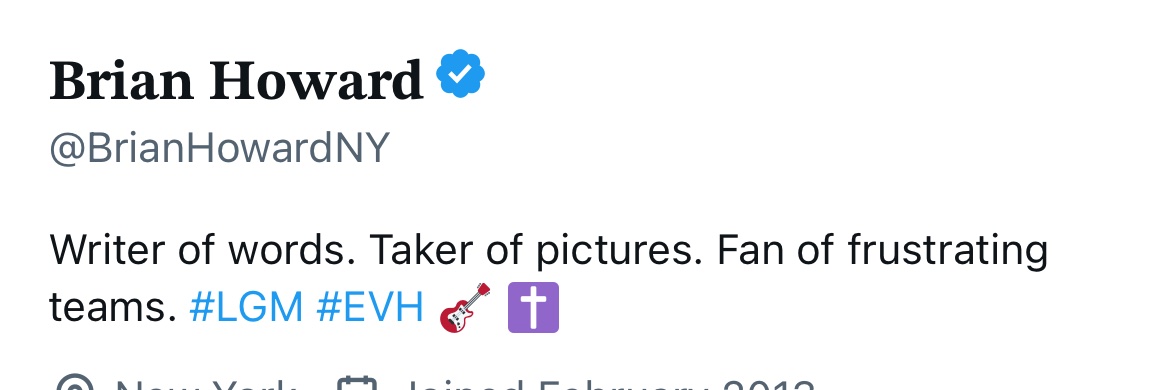 BrianHowardNY's profile banner image