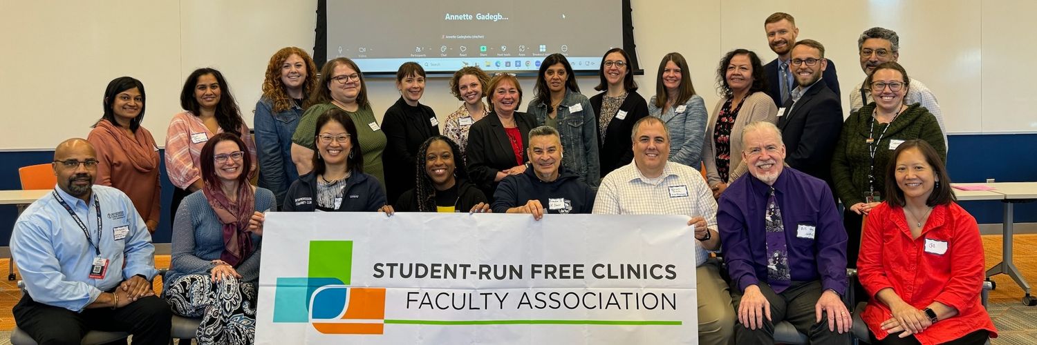 Student-Run Free Clinics Faculty Association banner