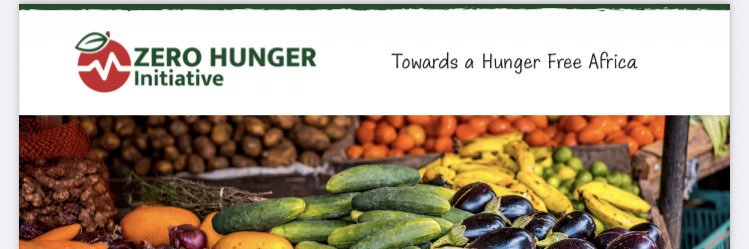Zero Hunger Initiative's banner