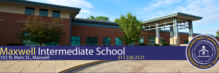 Maxwell Intermediate School Principal banner