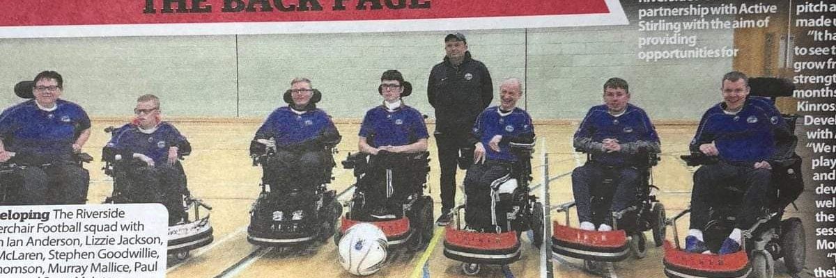 Riverside Powerchair Football Club banner