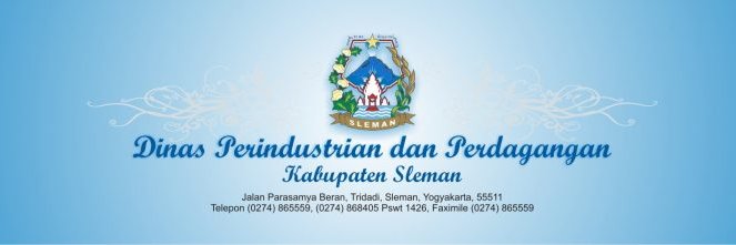 Dinas Perindustrian dan Perdagangan Kab. Sleman banner