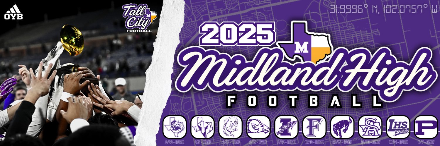 Midland High Football's banner