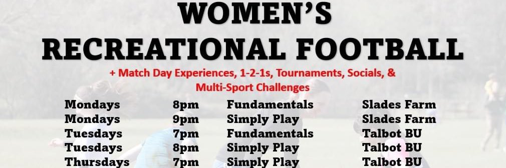 Women’s Community Football banner