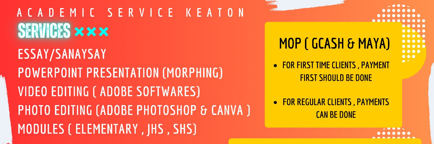 KEATON COMMS ( OPEN FOR ACADEMIC ASSITANCE ) banner