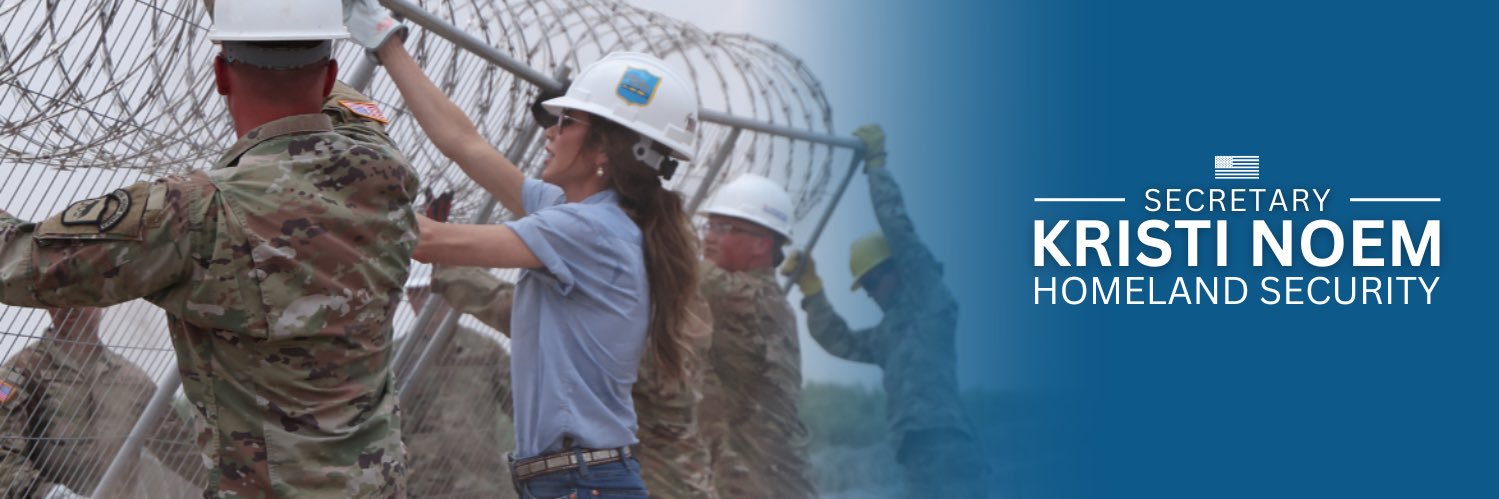 Kristi Noem's banner